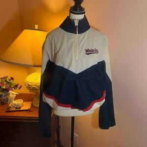 White Sox Navy and White Pullover Jacket